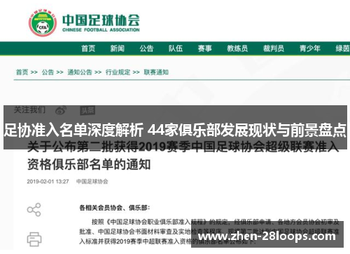 足协准入名单深度解析 44家俱乐部发展现状与前景盘点 足协准入名单深度解析 44家俱乐部发展现状与前景盘点